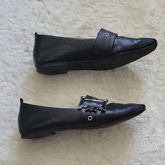 John Fluevog Voggettes Misty Mary Jane Black Flats W6.5 - Picture 7 of 15